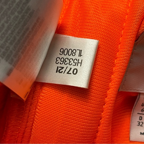 ADIDAS X JEREMY SCOTT Velour Signal Orange Skirt Sz XS - Picture 9 of 10